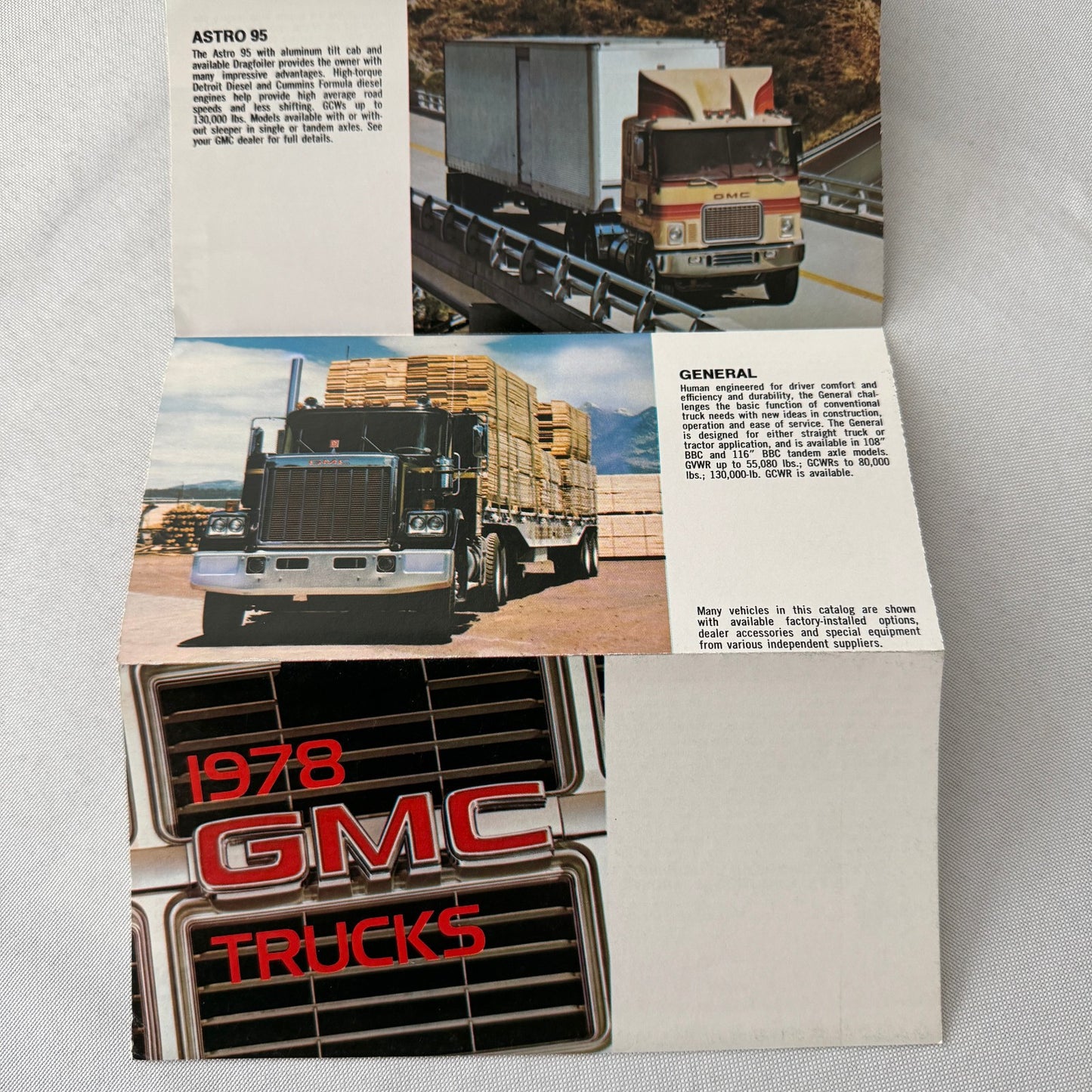 1978 GMC Truck Sales Brochure Catalog PIckup Suburban Van Caballero Jimmy +