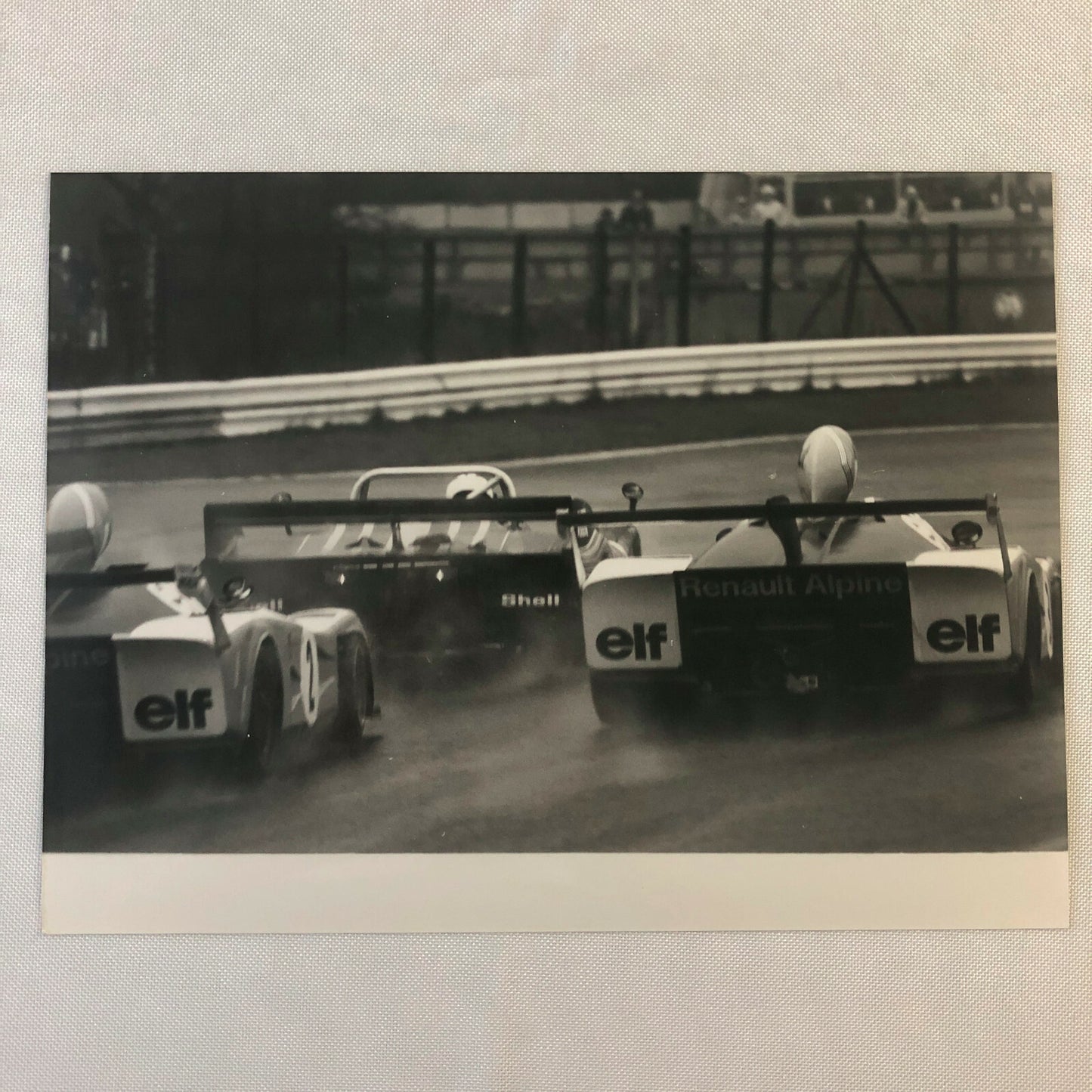 Vintage Racing Photo Photograph 1976 300KM Nurburgring Renault Alpine Car + 