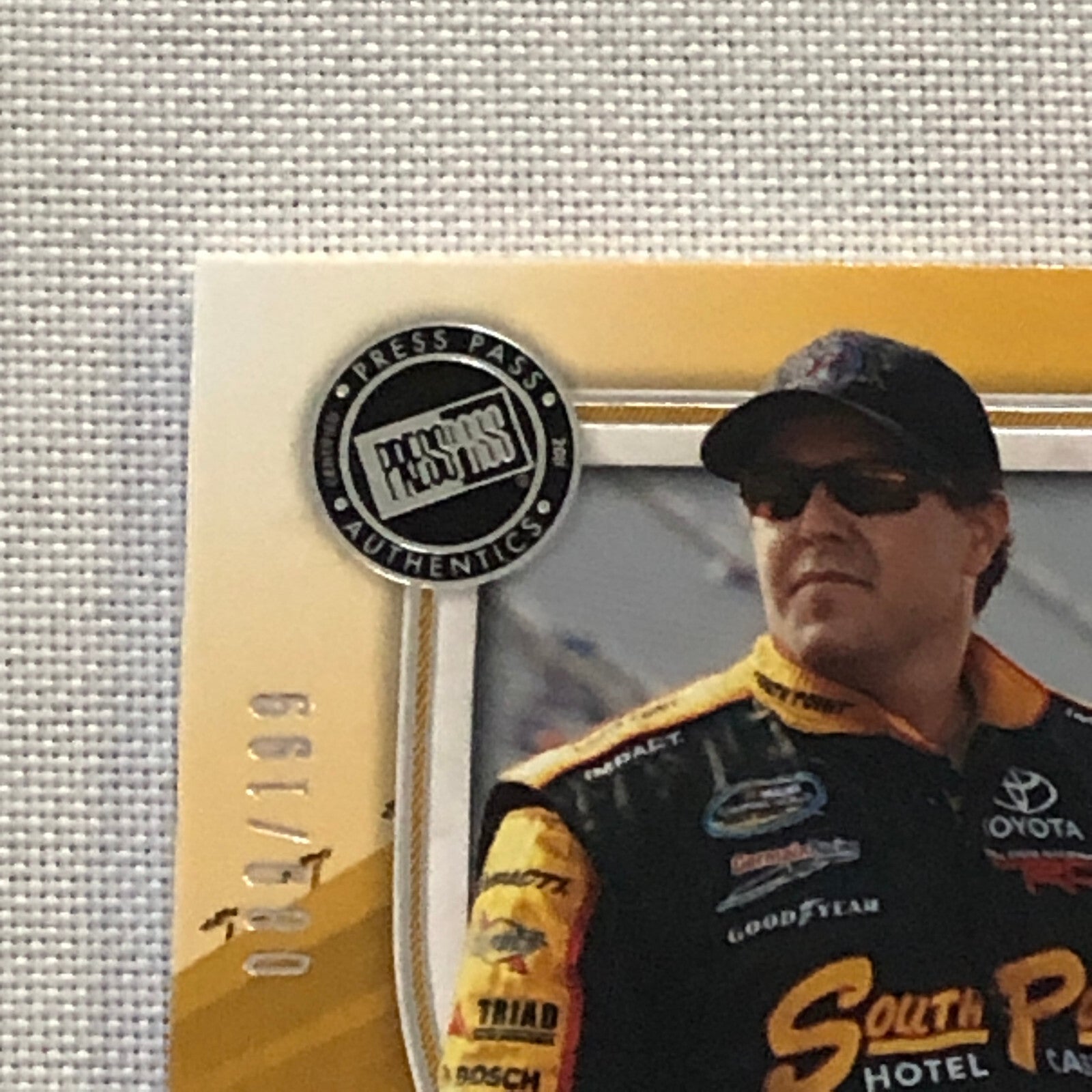 2011 Press Pass Fanfare Brendan Gaughan Race Used Tire Relic Nascar Card /199