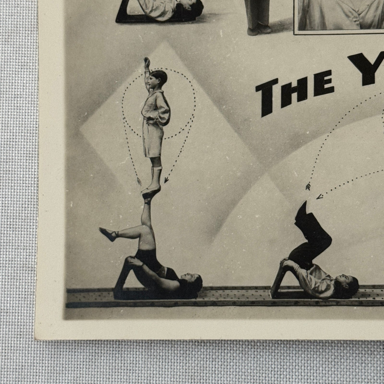 Vintage Circus Acrobat Tumbling Act Photo Photograph 1938 The Yulians