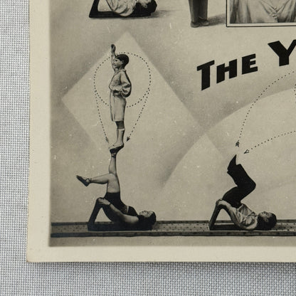 Vintage Circus Acrobat Tumbling Act Photo Photograph 1938 The Yulians
