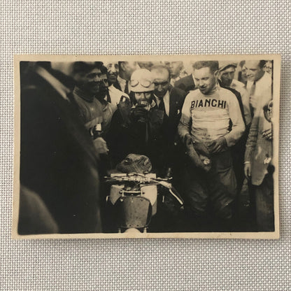 Vintage Motorcycle Bike Racing Photo Photograph Snapshot