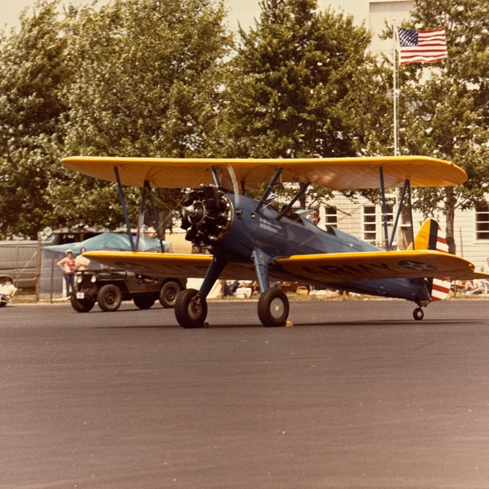 Vintage US Army Aircraft Airshow Photo Large Aviation Photograph Military