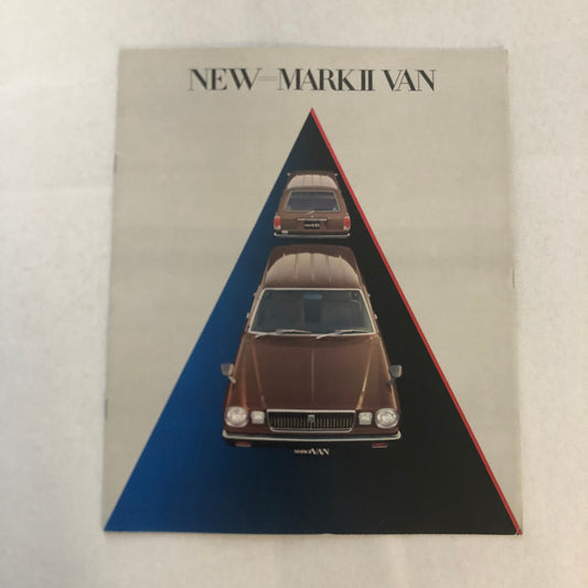 Vintage Toyota Mark II Van Station Wagon Car Sales Brochure Catalog Japanese JDM