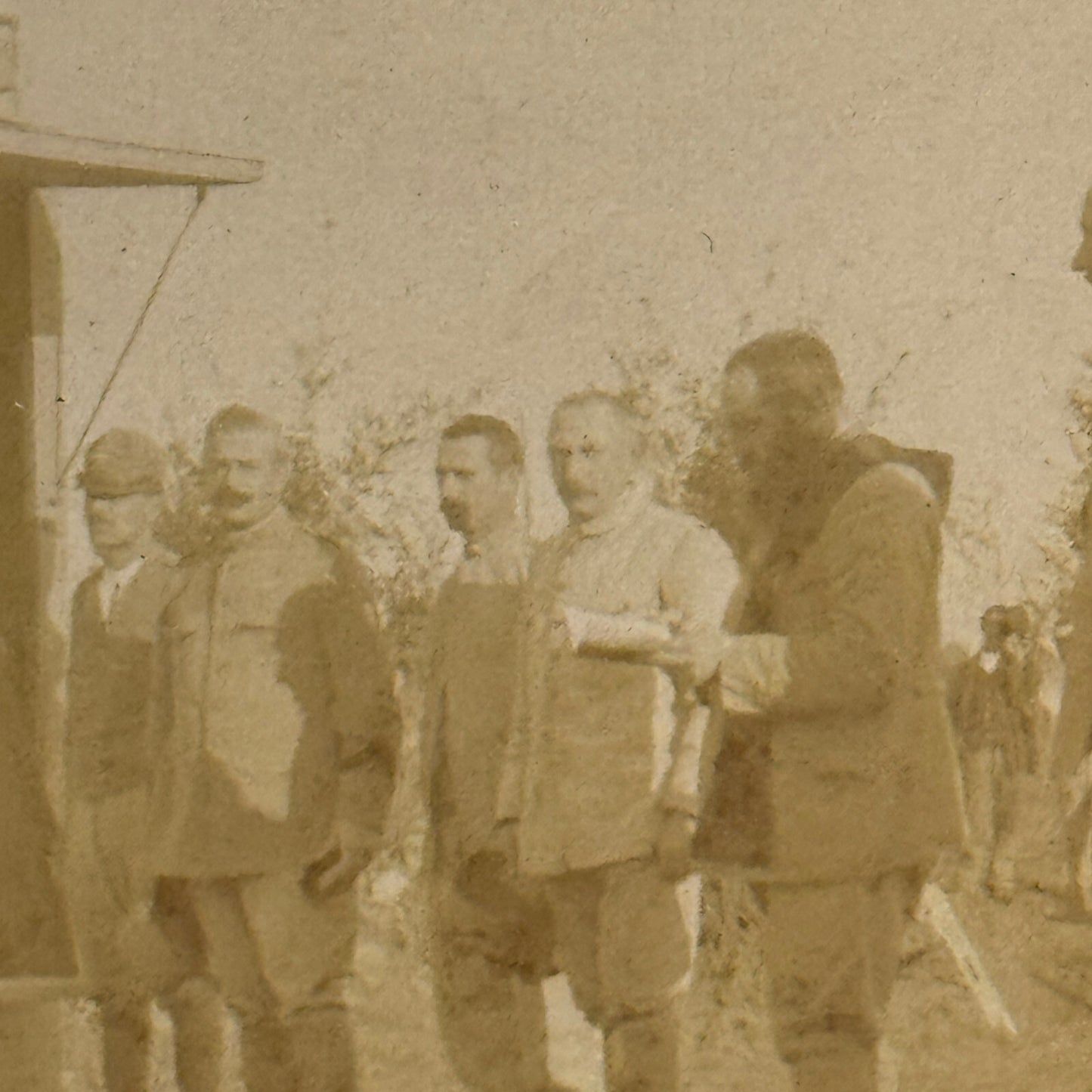 Vintage Photograph Photo Antique Military Ambulance People Soldiers