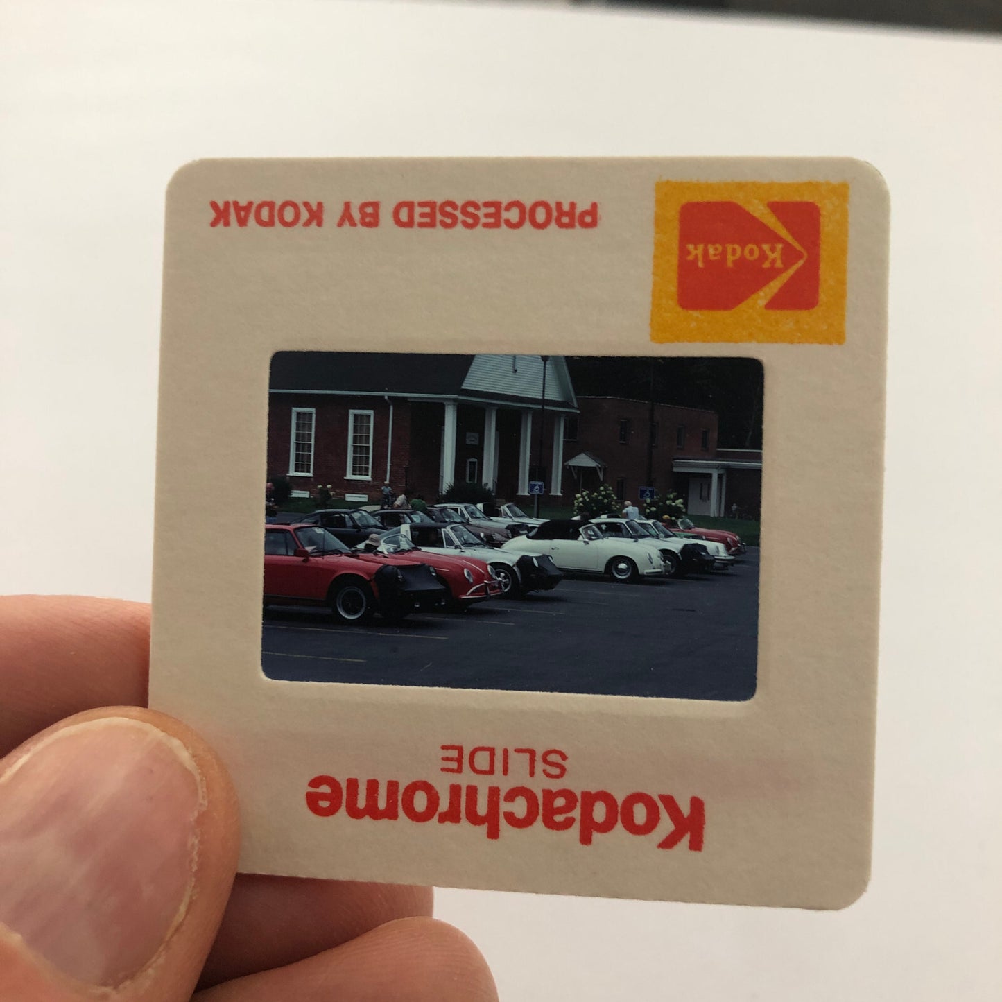 Porsche 911 356 Car Show 35mm Photo Slide Vintage 1981