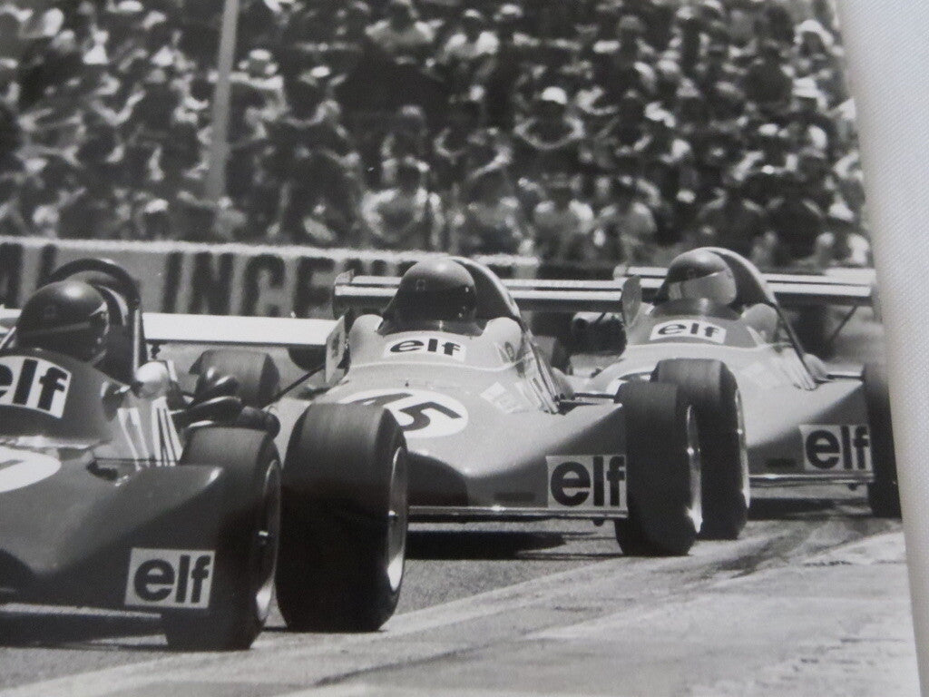 Vintage 1973 French Grand Prix Racing Photograph Photo - Formula 2 Cars 