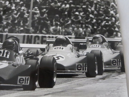 Vintage 1973 French Grand Prix Racing Photograph Photo - Formula 2 Cars 