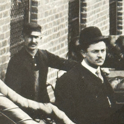 1906 Oldsmobile Car Photo Photograph Print Vintage Factory Plant Boxcar Train GM