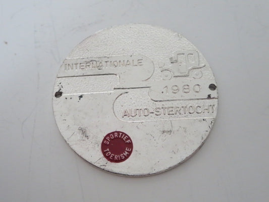 1980 Internationale Auto Stertocht European Car Club Rally Badge 