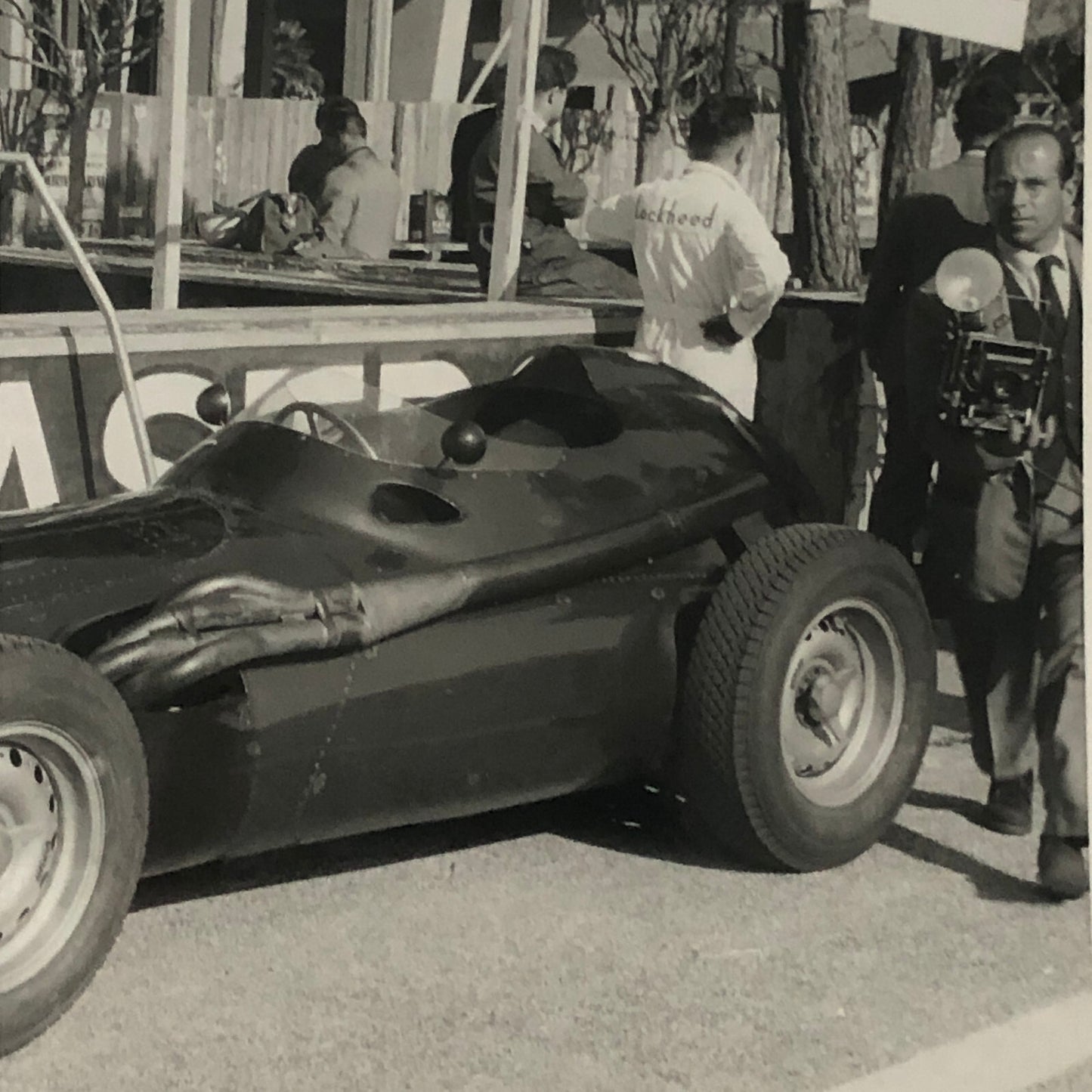 Vintage Racing Photo Photograph BRM Race Car 1957