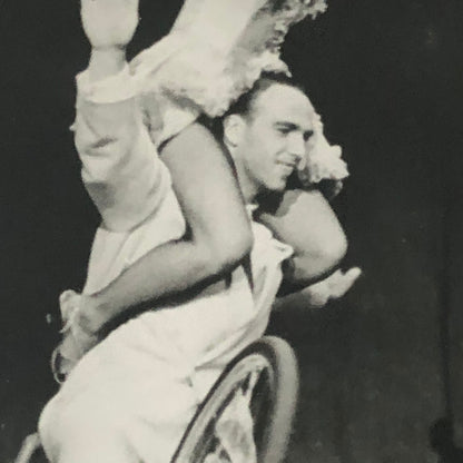 Circus Performer Bicycle Balancing Act 2 Heinkes Vintage Photo Photograph