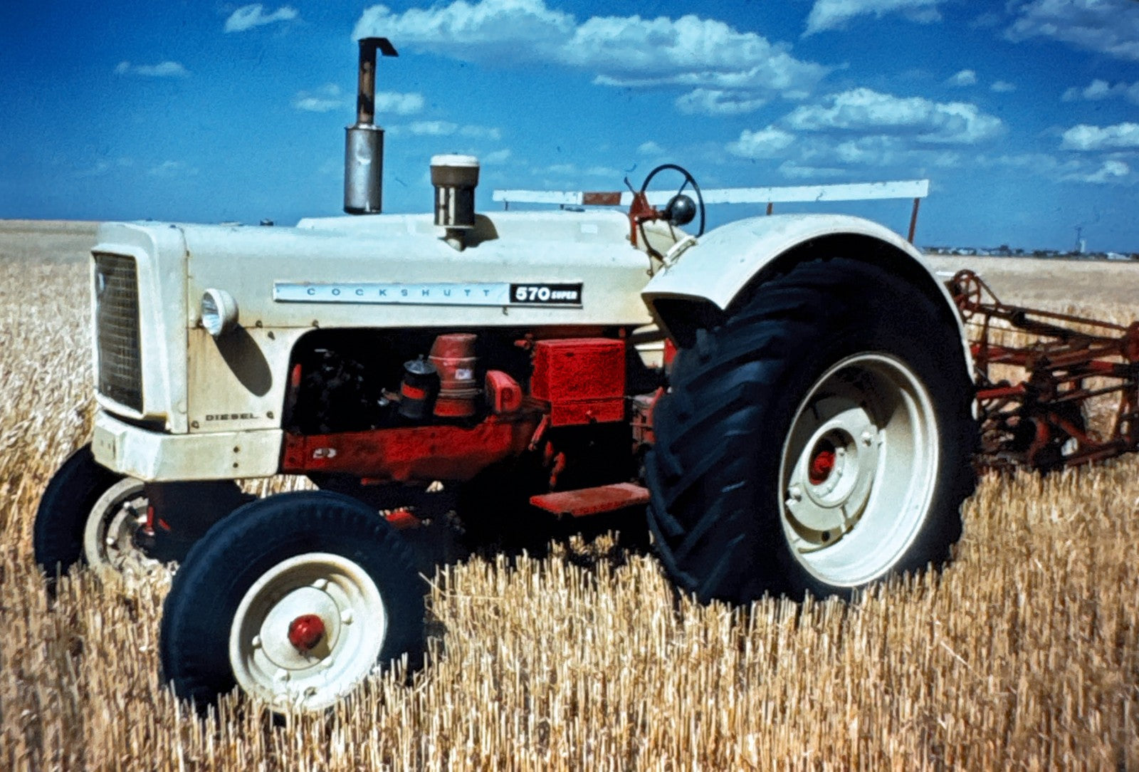Cockshutt 570 Super Tractor 35mm Slide Photo Image Vintage Farm Equipment