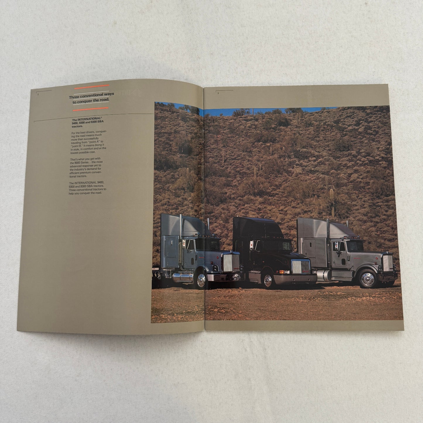 International 9000 Series Truck Sales Brochure Catalog Advertising