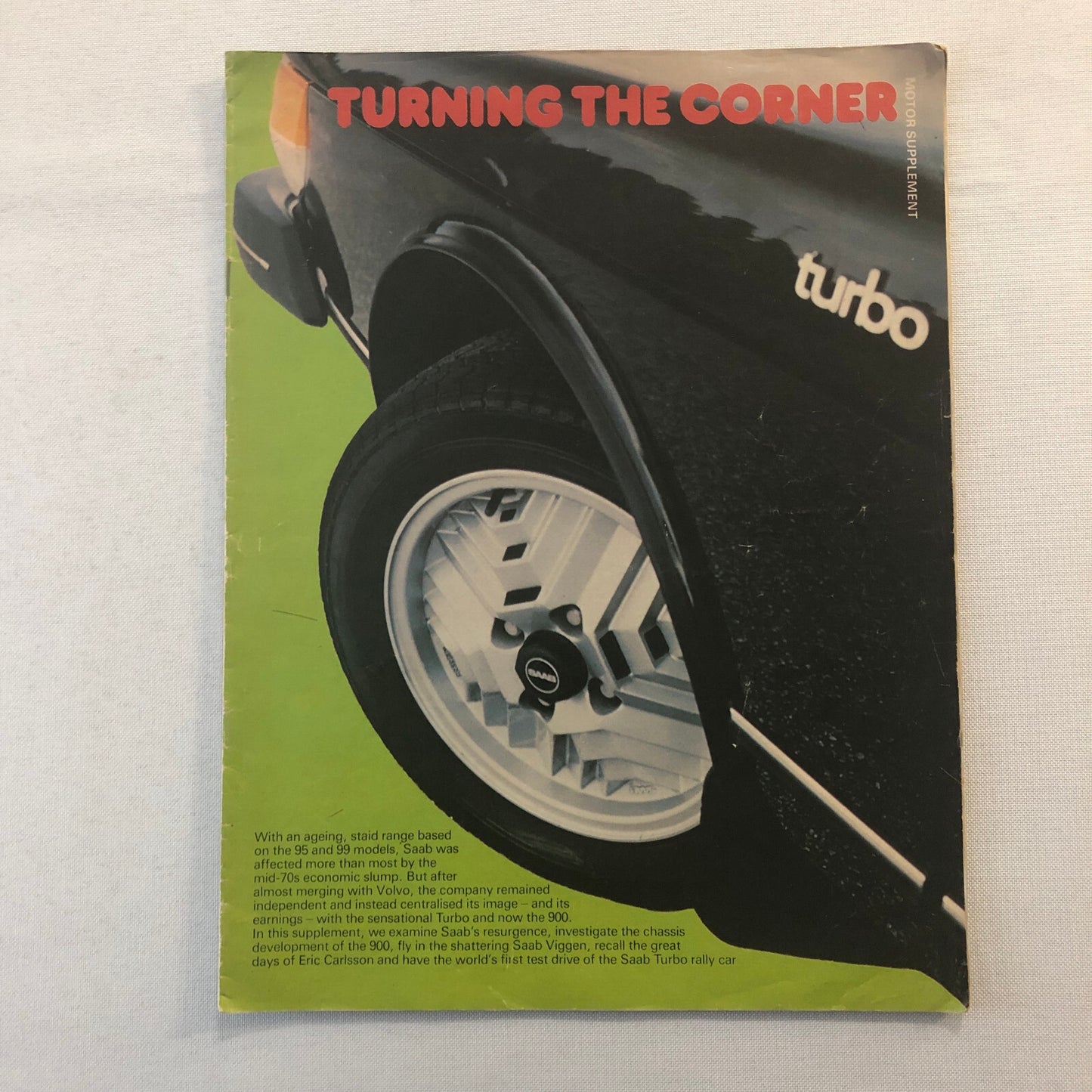 Vintage Saab 900 Magazine Supplement Brochure 1979 ? Saab 900 Turbo +