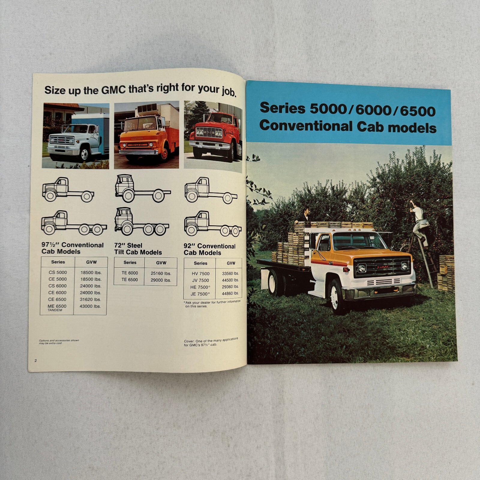 GMC Medium Duty Truck Sales Brochure Catalog 5000 6000 6500 7500 Series Models