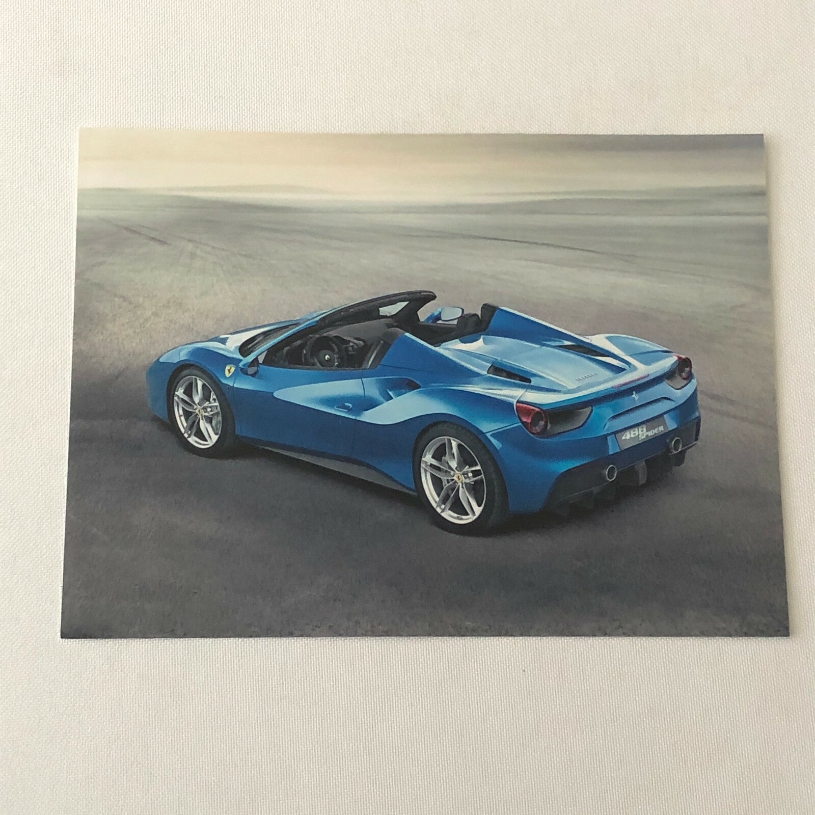 Ferrari 488 Spider Convertible Car Factory Photo Lot of 6 