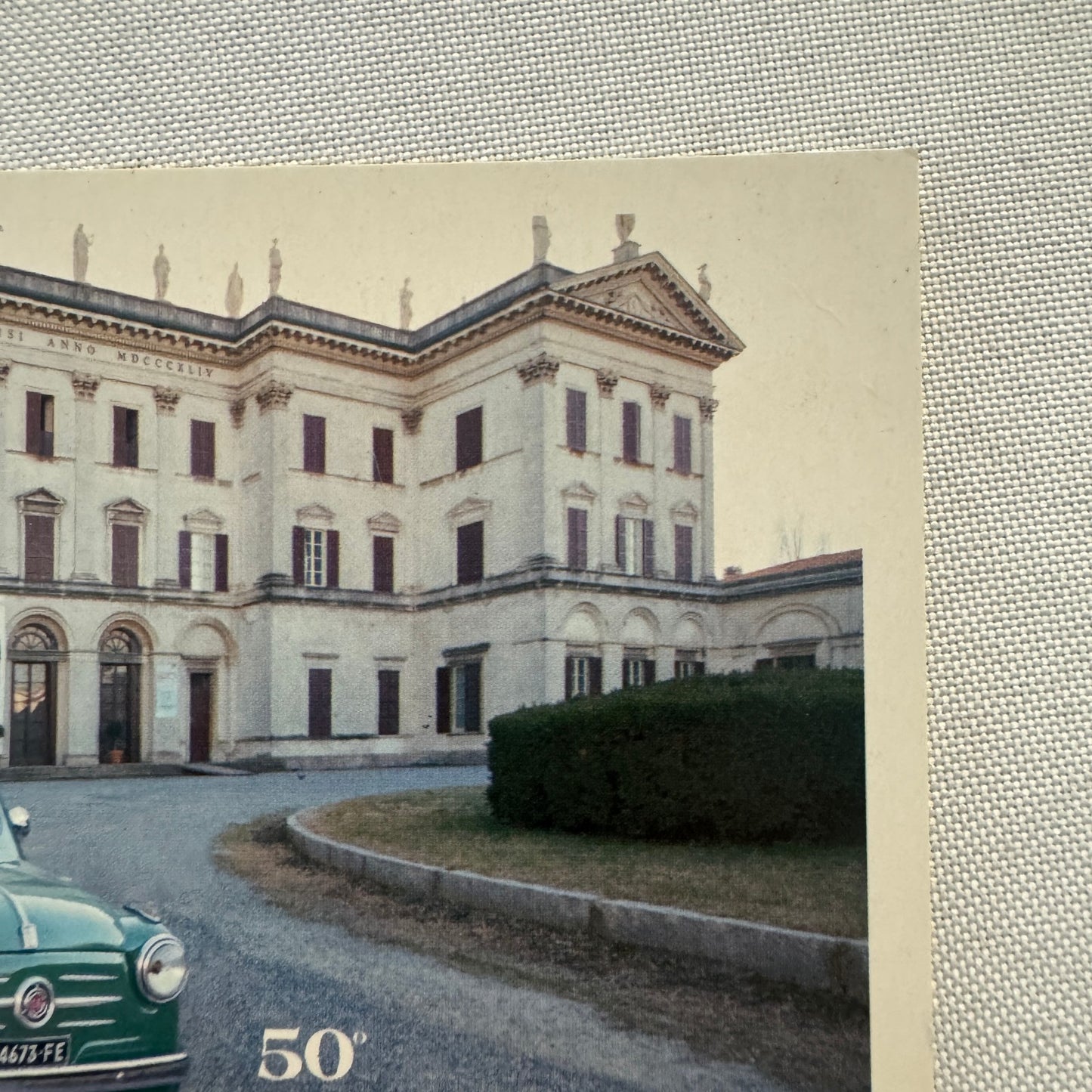 1955 Fiat 600 Italian Postcard Post Card Collectible Numbered 2005