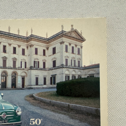 1955 Fiat 600 Italian Postcard Post Card Collectible Numbered 2005
