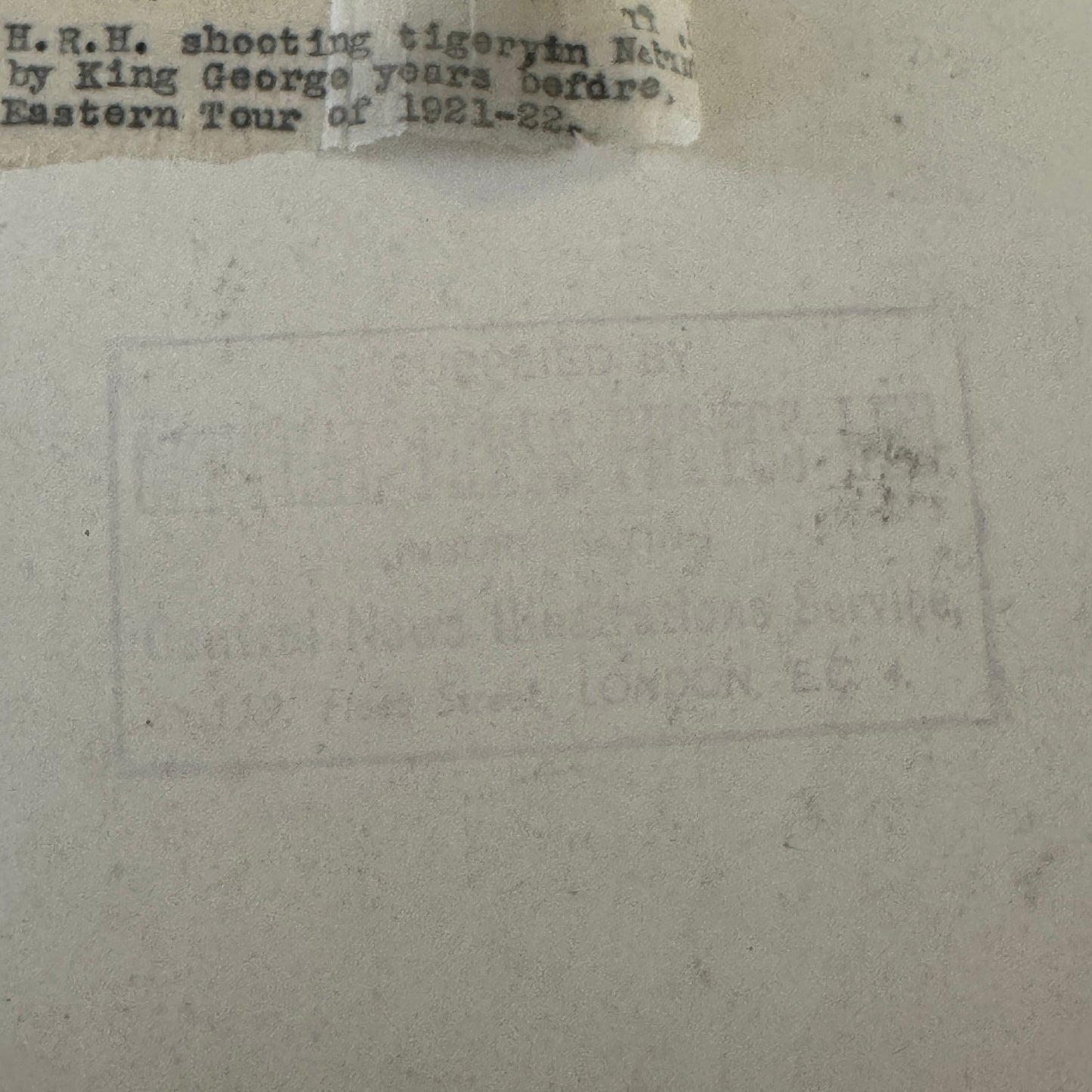 Edward Prince of Wales King Edward VIII Nepal Tiger Hunt Press Photo Photograph