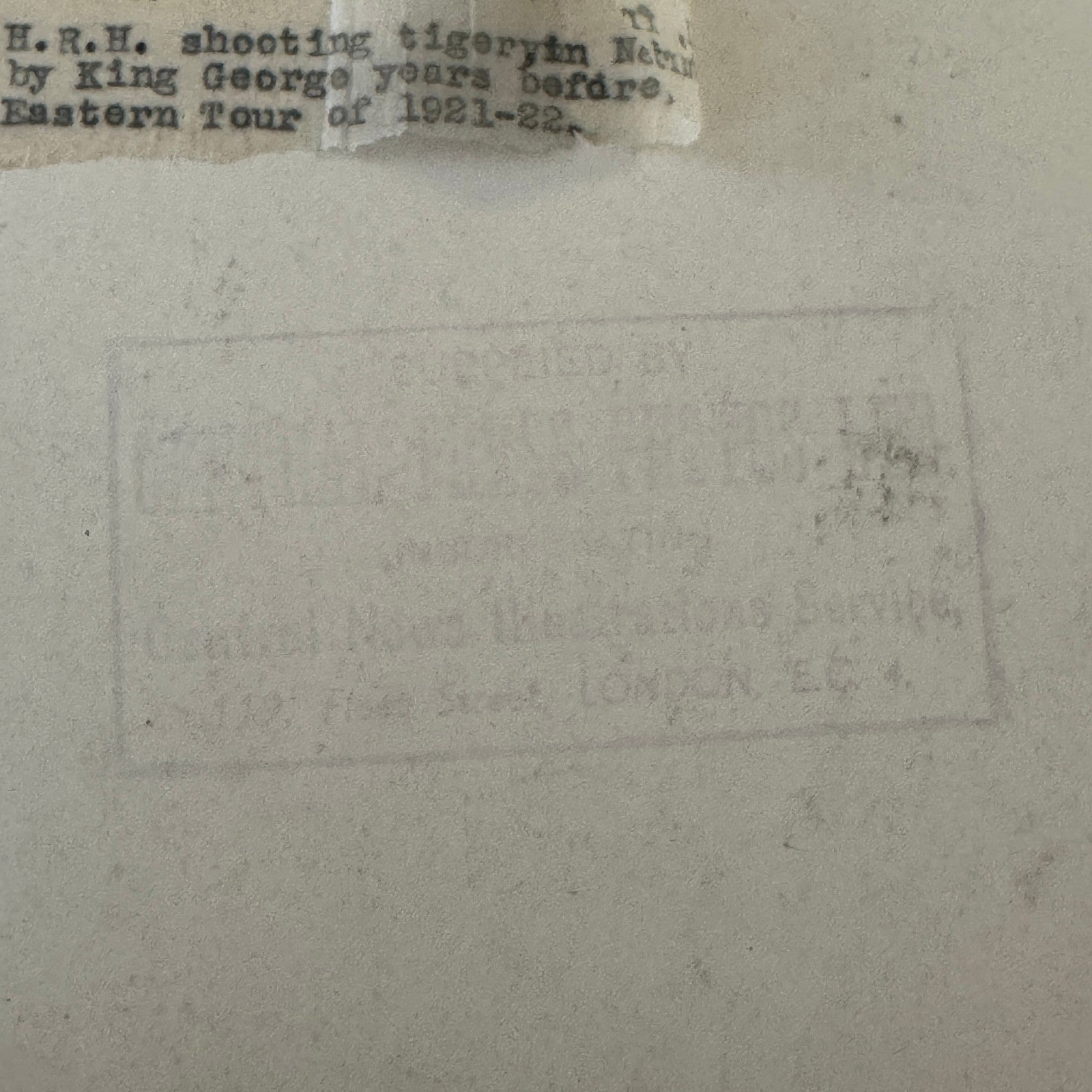 Edward Prince of Wales King Edward VIII Nepal Tiger Hunt Press Photo Photograph