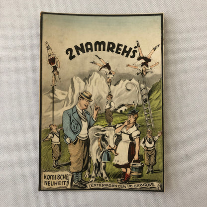 Circus Performer Postcard Post Card Acrobat Act 2 Namrehs German