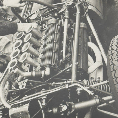Vintage Racing Photo BRM Car 1966 German Grand Prix Race Engine Motorsport