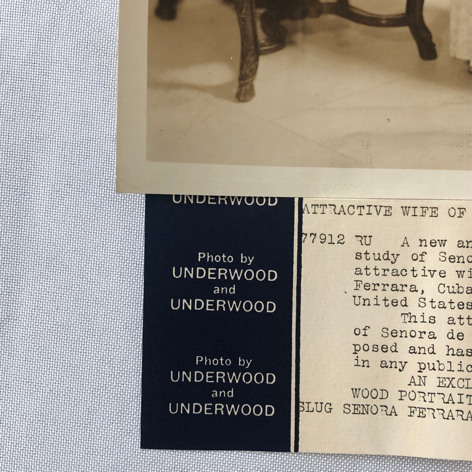 Press Photo Photograph Wife of Cuban Envoy Ambassador Cuba 1932