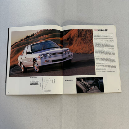 1990 Geo Car Sales Brochure Catalog Geo Metro Prizm Storm Tracker