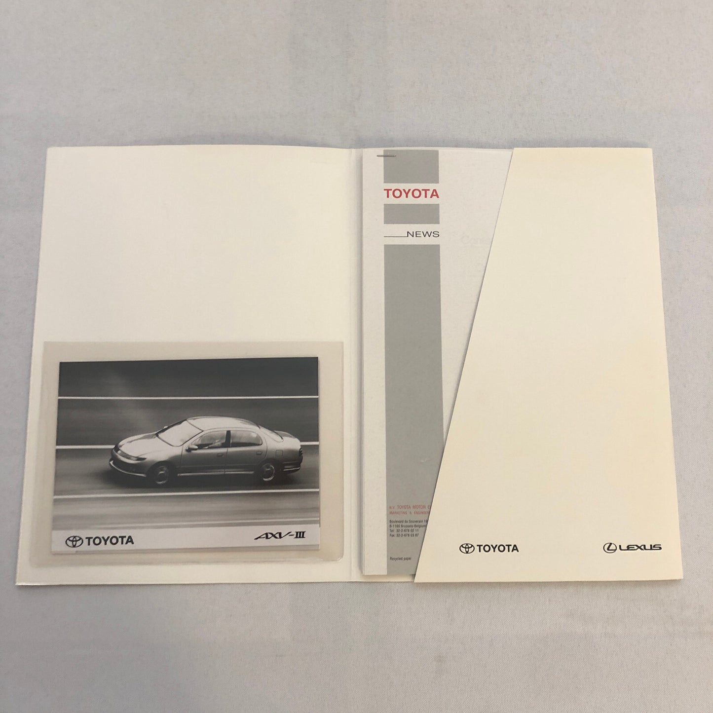 Toyota AXV III Concept Car Prototype Press Kit with Photos