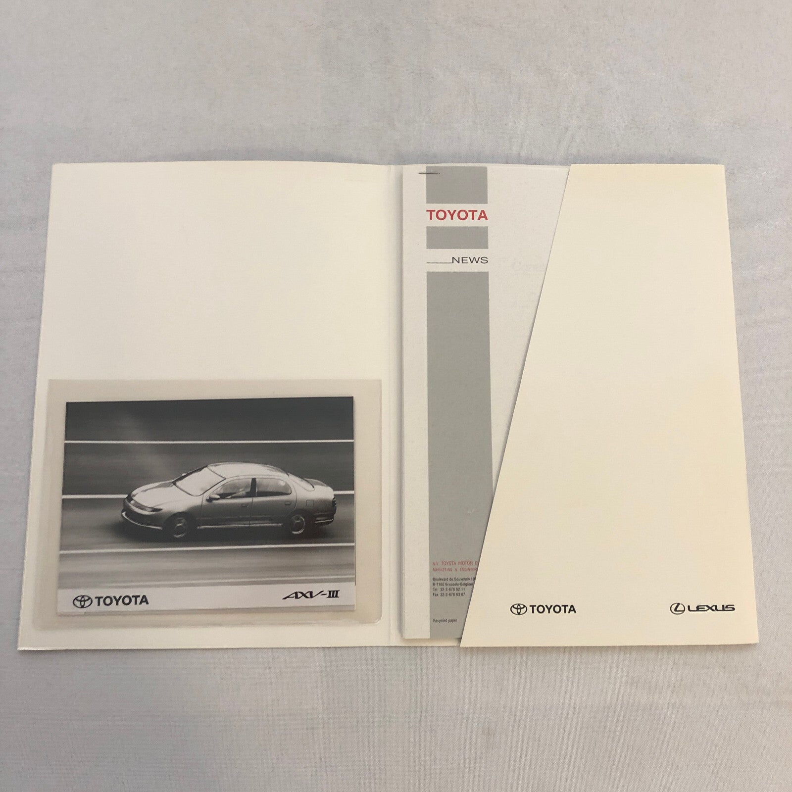 Toyota AXV III Concept Car Prototype Press Kit with Photos