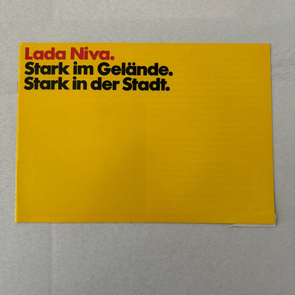 Lada Niva Car Sales Brochure Catalog Niva E Niva 5000 C 5000C GERMAN