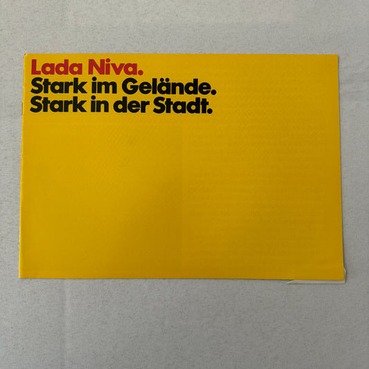 Lada Niva Car Sales Brochure Catalog Niva E Niva 5000 C 5000C GERMAN