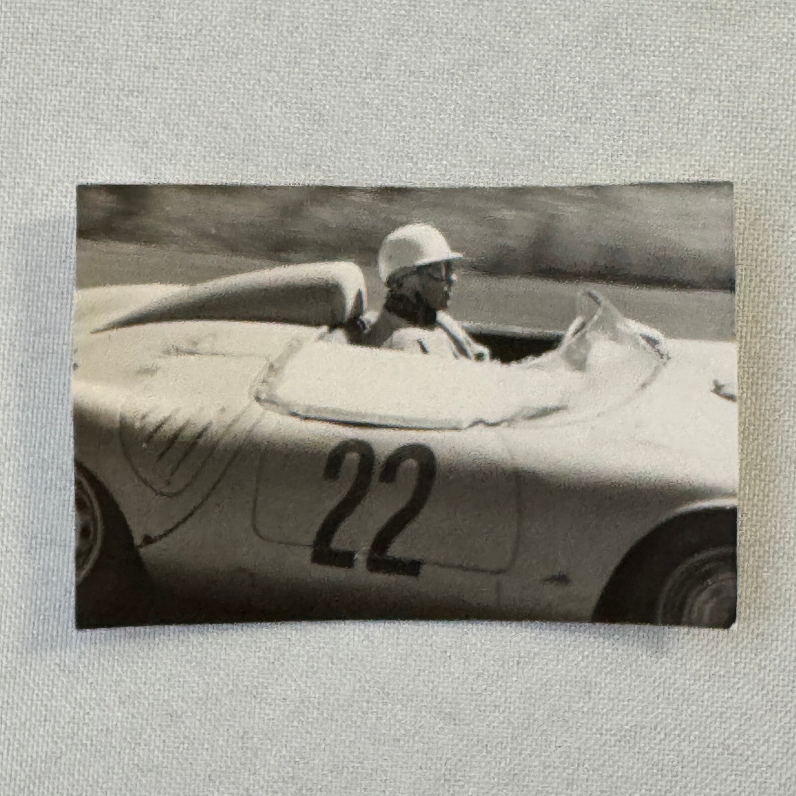Vintage Porsche Racing Car Driver Photo Photograph