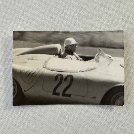 Vintage Porsche Racing Car Driver Photo Photograph