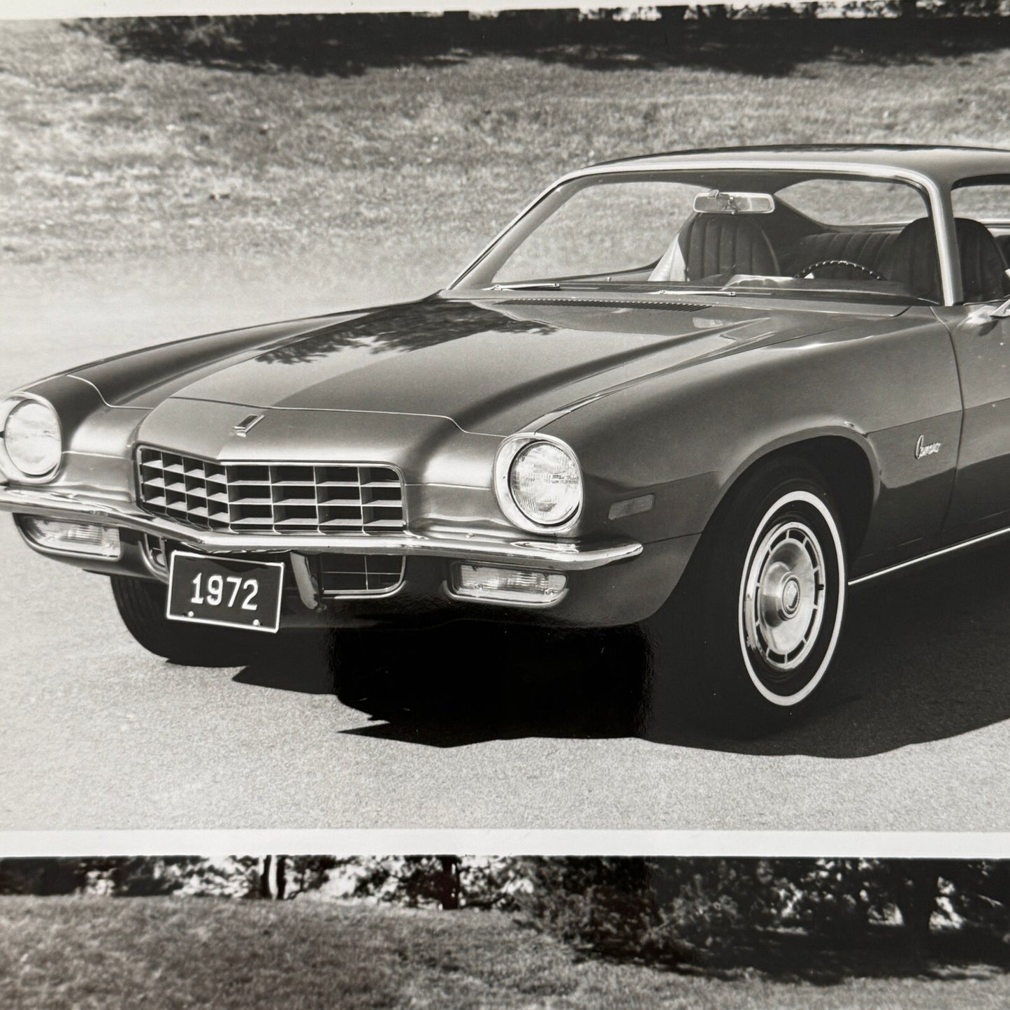 1972 Chevrolet Camaro Sport Coupe Factory Press Photo Photograph Print Vintage