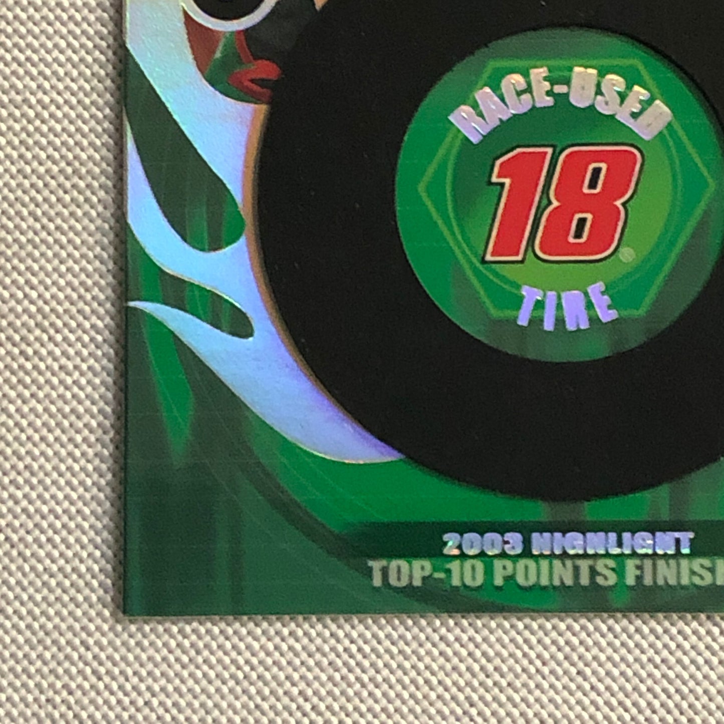 2004 Press Pass Hot Treads Tire Relic Card Bobby Labonte NASCAR