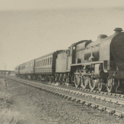 Vintage Train Locomotive Photo Photograph