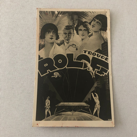 Circus Acrobat Acrobatic Act Postcard Post Card Troupe Roloff German Vintage