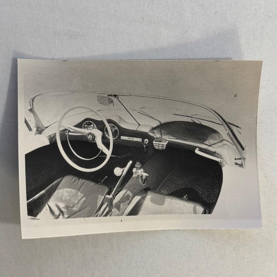 Vintage Car Interior Photo Photograph Print Possible Coachbuilder Unidentified