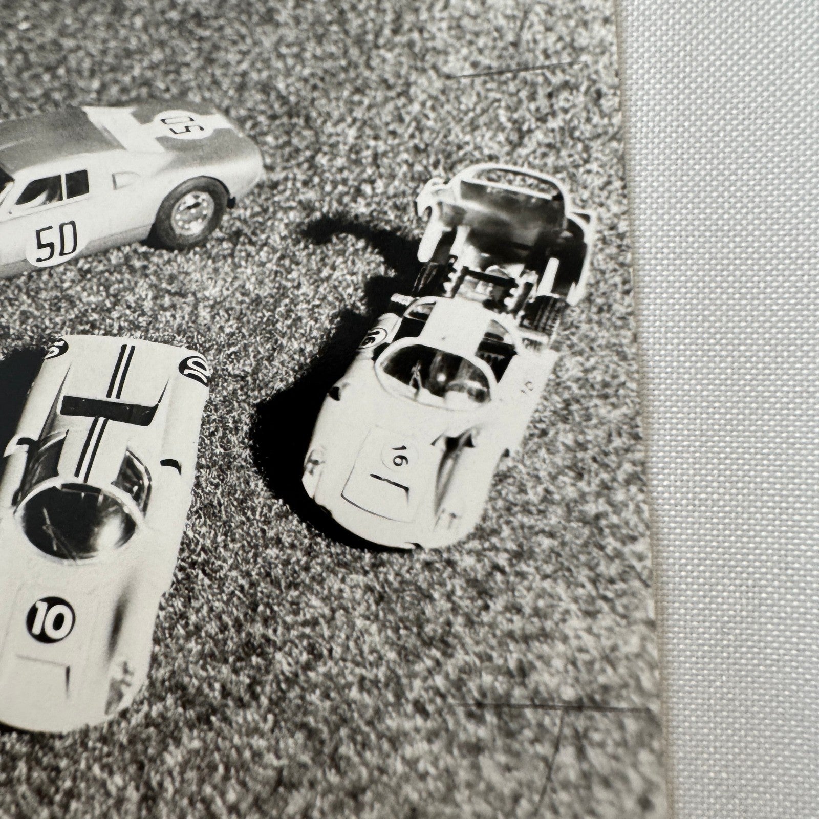 Vintage Porsche Toy Car Photo Photograph Print Lot 3x