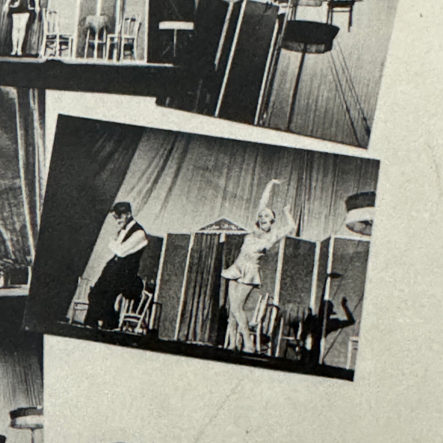 Vintage Circus Acrobat Balancing Act Postcard Post Card Lilian Ariston Company