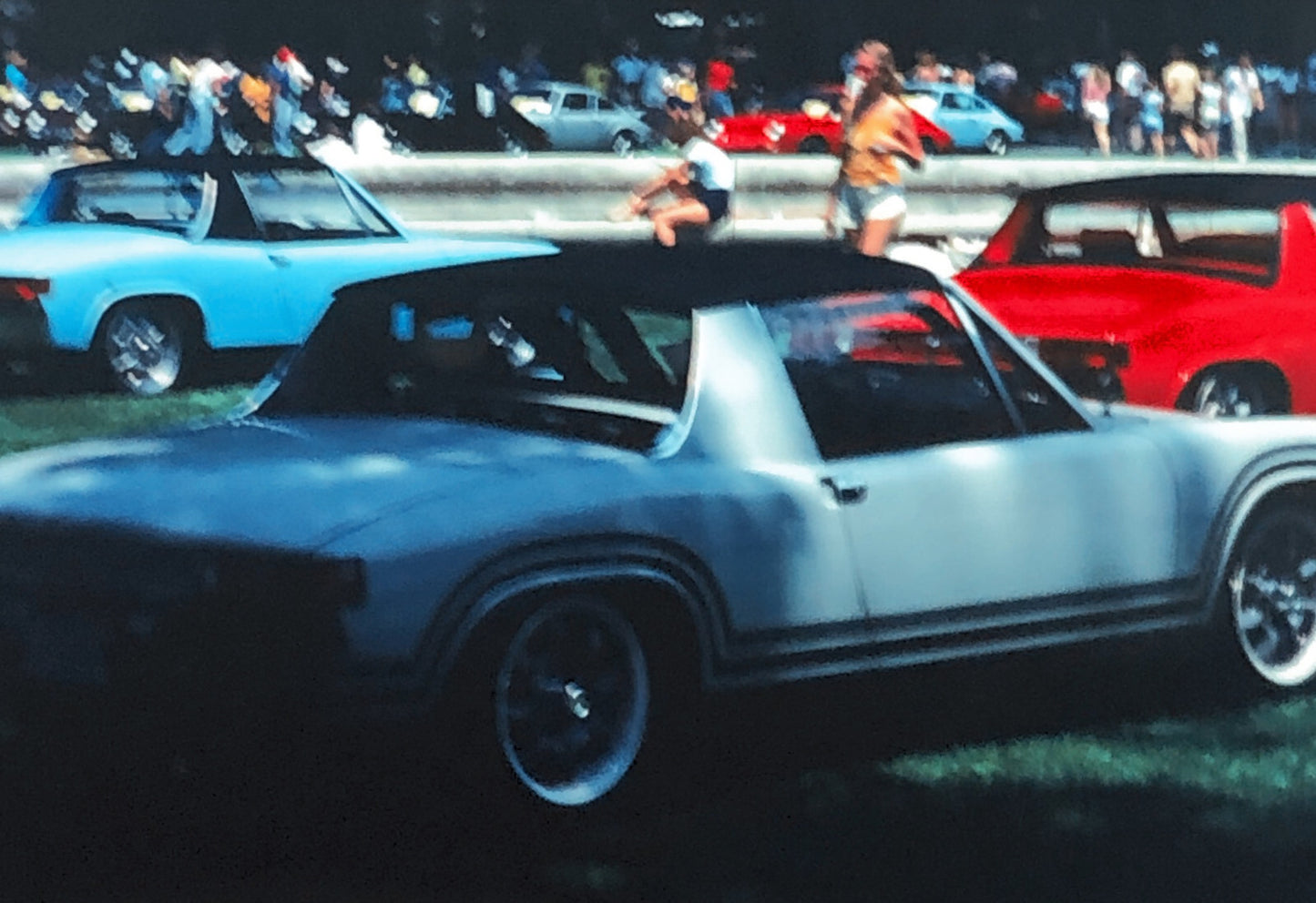 Porsche Car Show 35mm Photo Slide Vintage 1981 Porsche 914