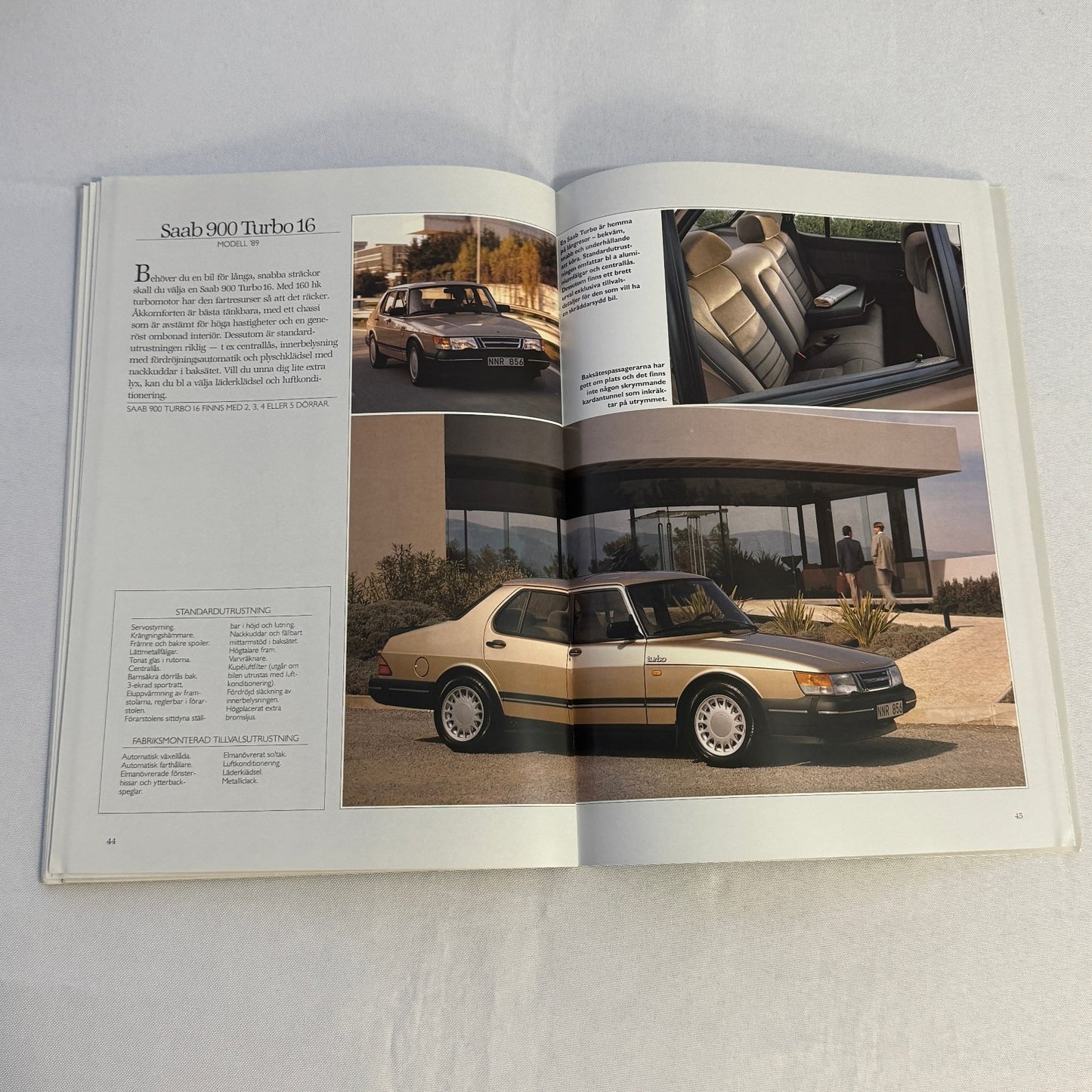 Vintage Saab 900 Car Sales Brochure Catalog 900 Cabriolet 900 Turbo 900i SWEDISH