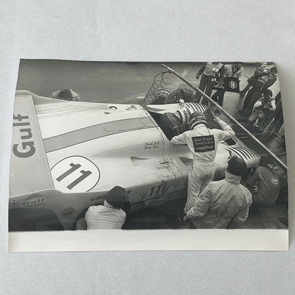 Vintage Racing Photo Photograph 1975 24 Hours of LeMans ? Gulf Mirage GR8 Car 