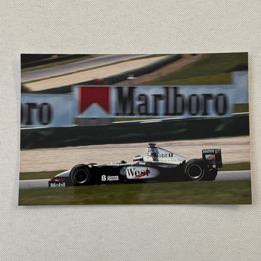 Mika Hakkinen McLaren Mercedes Racing Driver Car Photo Photograph 1998