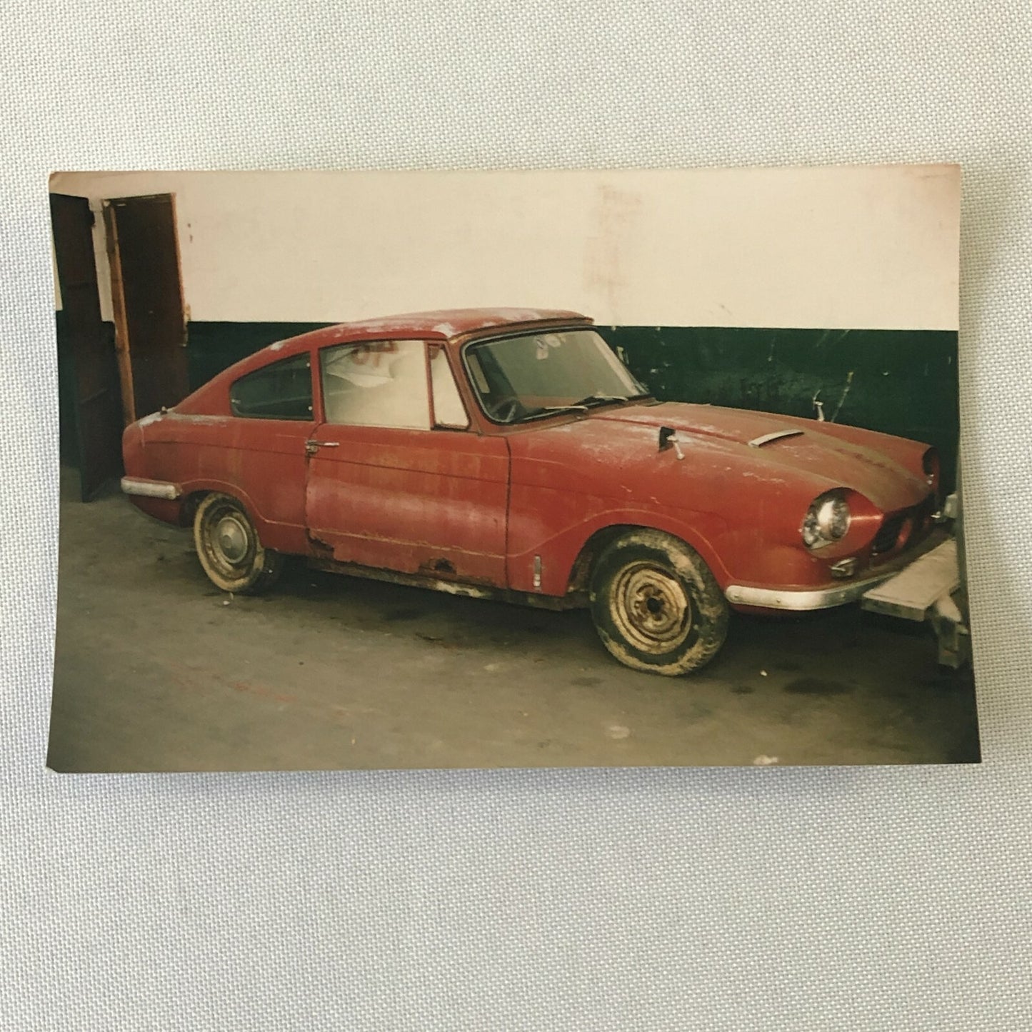Vintage Bond Equipe Car Rusty Automobile Barn Find Photo Lot of 2