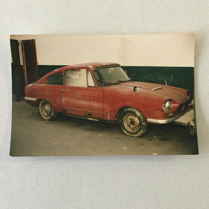 Vintage Bond Equipe Car Rusty Automobile Barn Find Photo Lot of 2