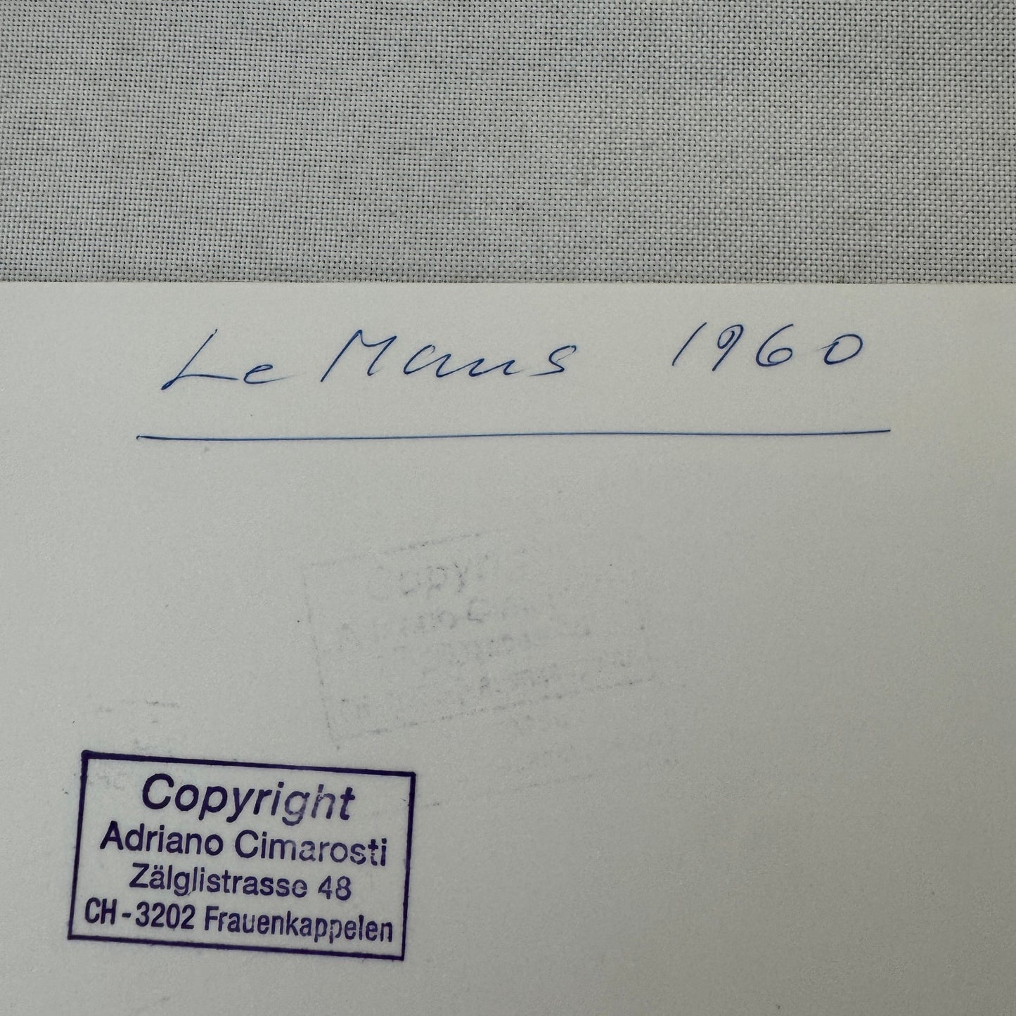 1960 LeMans Racing Photo Photograph Vintage Image Modern Print