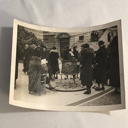 Press Photo Photograph Horse Racing Spectators at Auteuil Race 1934
